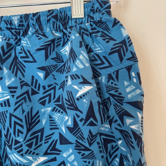 Patagonia Blue Geometric Print Baggies Shorts Women's Medium - Picture 2 of 6
